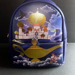 Loungefly Disney Princess Castle Series Aladdin Jasmine Mini Backpack NWT